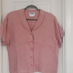 Flax Button front top